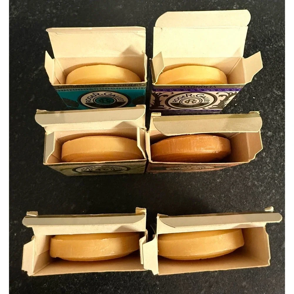 Vintage Roger & Gallet Paris Perfumed Soap Lot 6 Guest Bars 25g France 🇫🇷